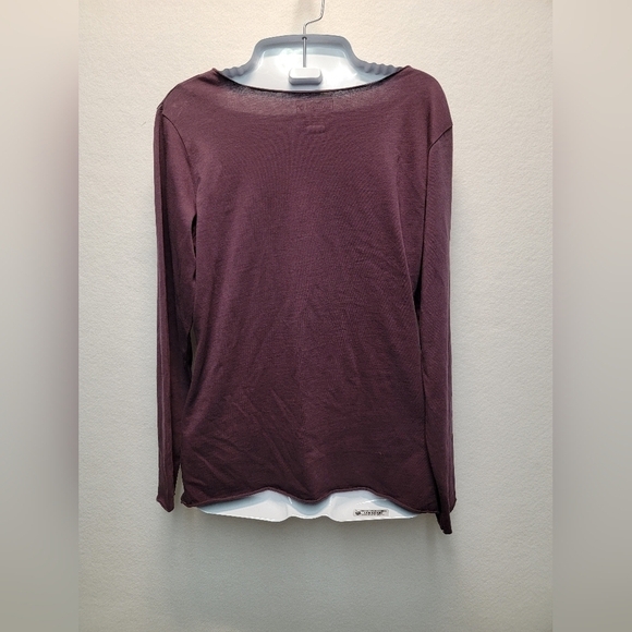 MERRELL WOMEN'S SIZE Small 100% Organic Cotton Long Sleeve Crewneck Top - Picture 10 of 10